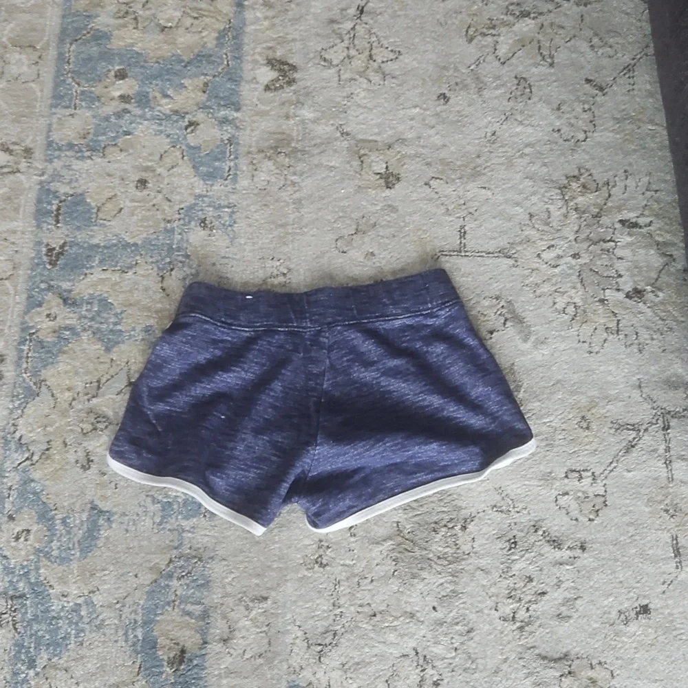 Justice Kids Navy and White Athletic Shorts